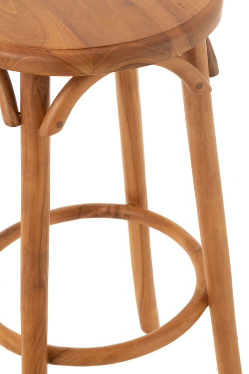 J-Line barkruk Ali - hout - naturel