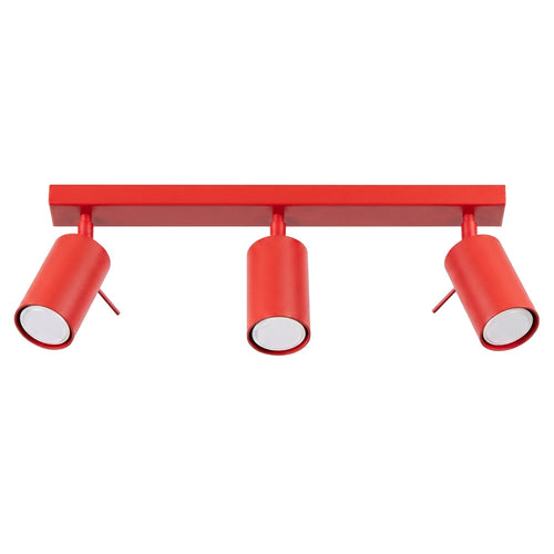 Sollux Lighting Plafondlamp RING 3L rood - 45x6x16cm
