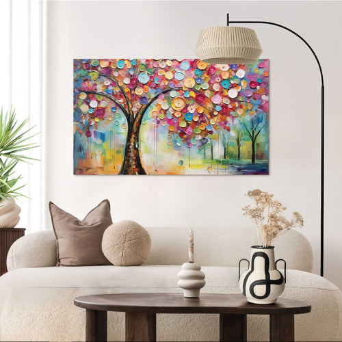 Reinders Life Tree - colourful schilderij -  meerkleurig/multi color - woonkamer - 70x118cm