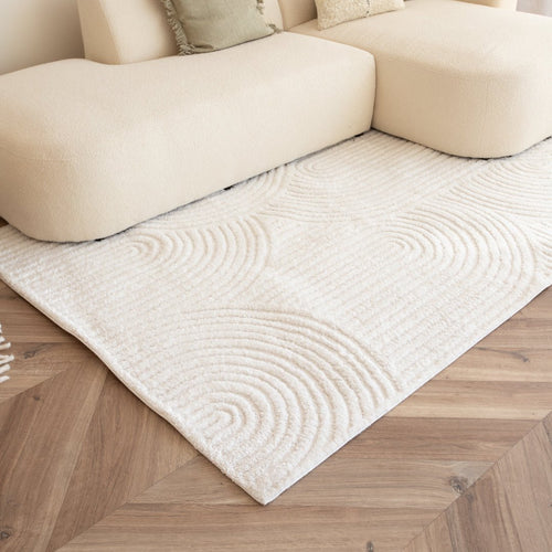 Interieur05 Scandinavisch vloerkleed Oska-r creme/wit - 160 x 235 cm