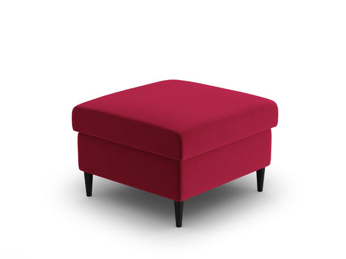 Cosmopolitan Design Poef Kyoto flueel rood - 70x70x45cm