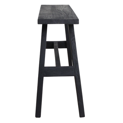 Raw Materials zwart  "bus stop"  bankje large - 85x20x50 cm