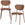 WOOOD eetkamerstoelen Valor - Polyester - Zand - Set van 6