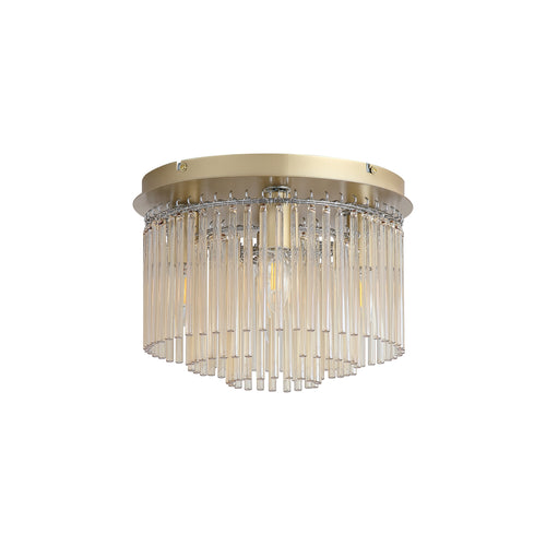 Searchlight plafondlamp Swizzle - 5 lichts - 32  x 23   cm - goud