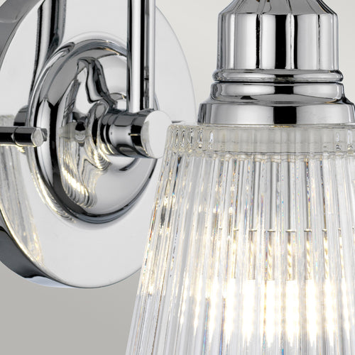 Addison 1 Lichte Wandlamp Gepolijst Chroom IP44