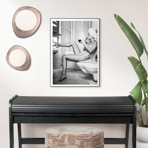 Reinders Getting Dressed schilderij -  zwart - slaapkamer - 70x50cm