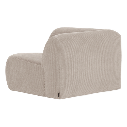 WOOOD hoekelement recht Mojo Base - Ribstof - Ecru - 74x105x105