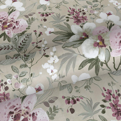 Sanders & Sanders behang bloemen vergrijsd groen, beige en roze - 53 cm x 10 m - 640389 - vtwonen shop