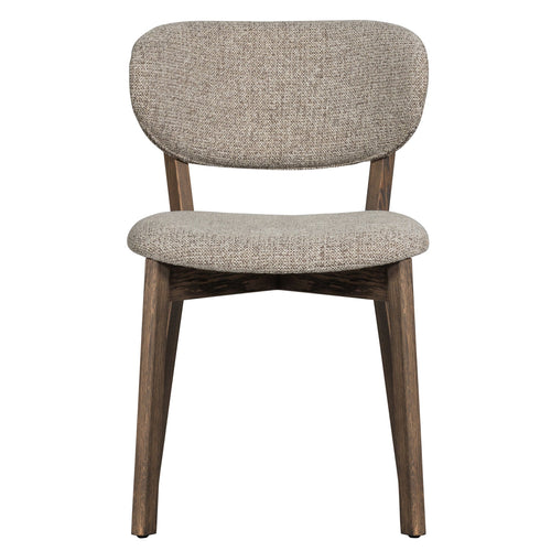 WOOOD eetkamerstoelen Udar Houten Frame - Donkerbruin - Set van 6