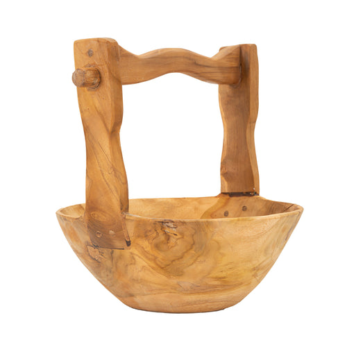 Houten sleutelbakje bruin 32x25x27 cm