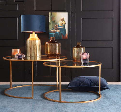 Light & Living tafel  - goud - 75x75x44 cm