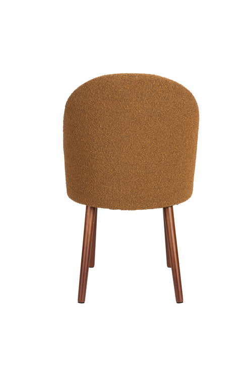 Dutchbone Barbara Stoel Boucle Ochre - Set van 2 - vtwonen shop