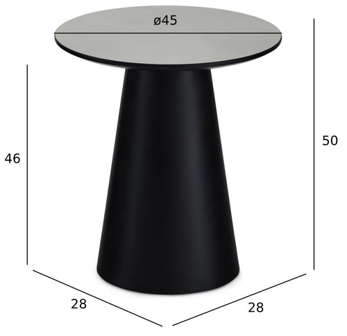 Furnhouse ronde salontafel Tango - Lichtgrijs - Ø 45 cm