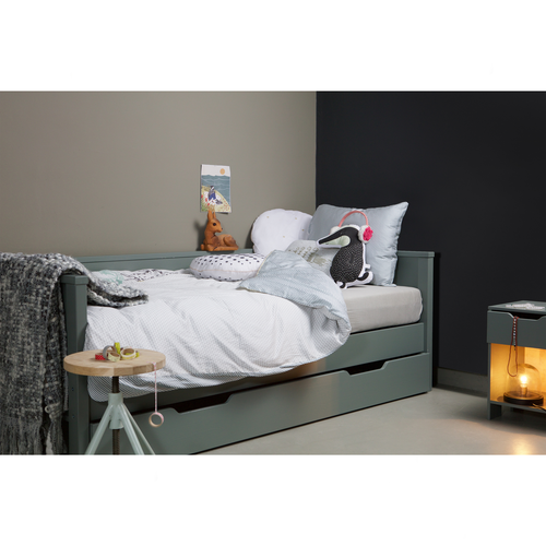 WOOOD bedbank excl. lade Nikki - Grenen - Jadegroen - 73x208x100 - vtwonen shop