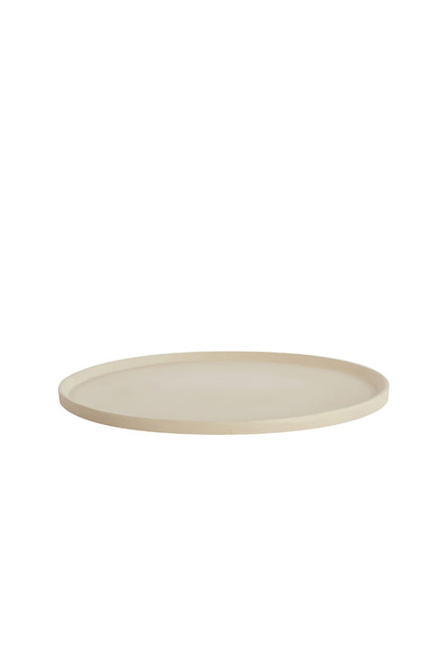 Light & Living decoratie schaal Maes - wit - 30x30x1.5 cm