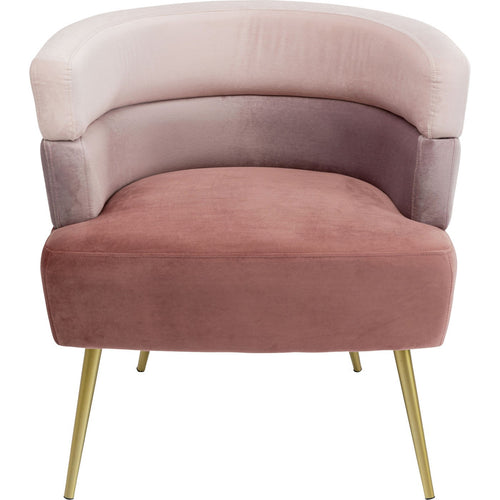 Kare Design Fauteuil Sandwich fluweel roze - vtwonen shop