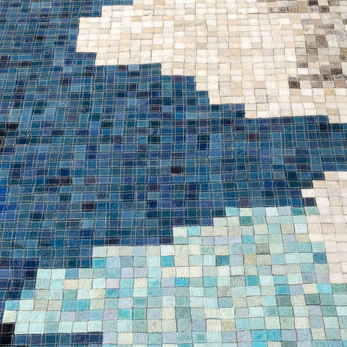 Kare Design Vloerkleed Stream blauw 240x170cm