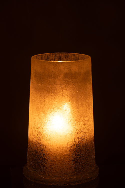 J-Line windlicht suiker - glas - wit - large - vtwonen shop