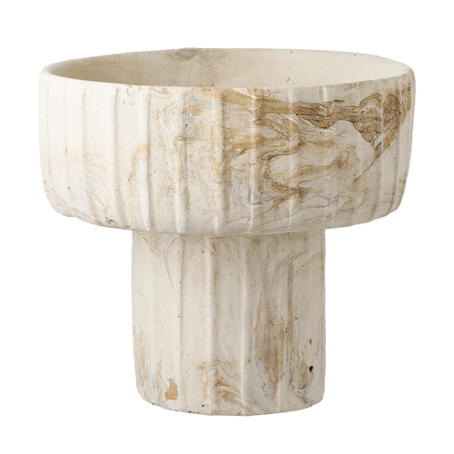 Artichok Hiba Vaas Bruin/Beige - Ø 21 x 19 cm - vtwonen shop