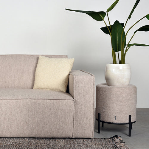 LABEL51 Bank Kay 2,5-Zits Hoek Links - Naturel Bouclé - 283x218x80cm - vtwonen shop