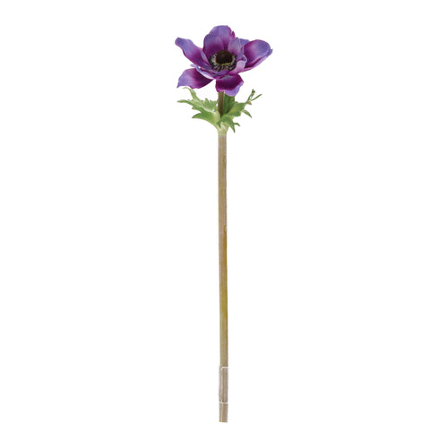 Maxifleur Anemoon Kunstbloem 40cm Blauw-Paars
