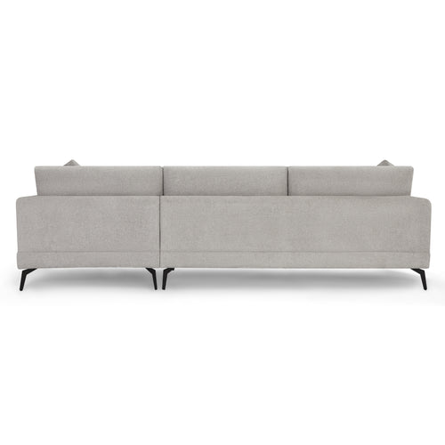 Furnhouse chaise longue bank rechts Maggie - Grijs - Stof - 95x290x90
