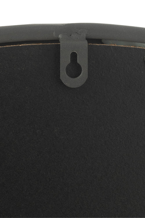 J-Line spiegel Rond - metaal - zwart - medium - Ø 50 cm - vtwonen shop