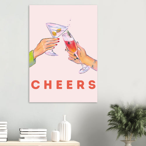 Artfulprints  Cheers with cocktails   poster 70x100 cm - vtwonen shop