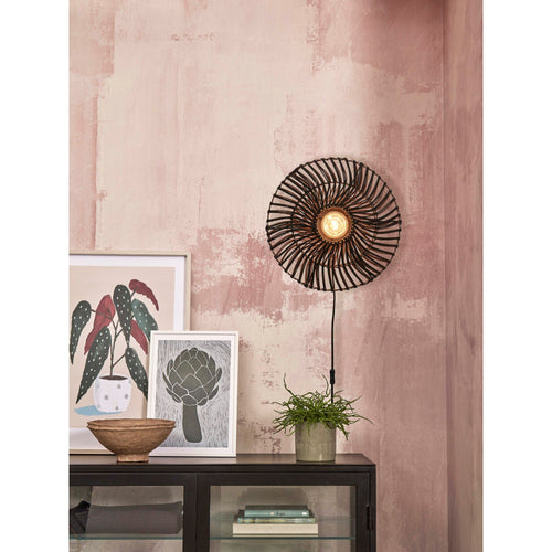 GOOD&MOJO wandlamp Zanzibar - zwart - Ø40cm - vtwonen shop