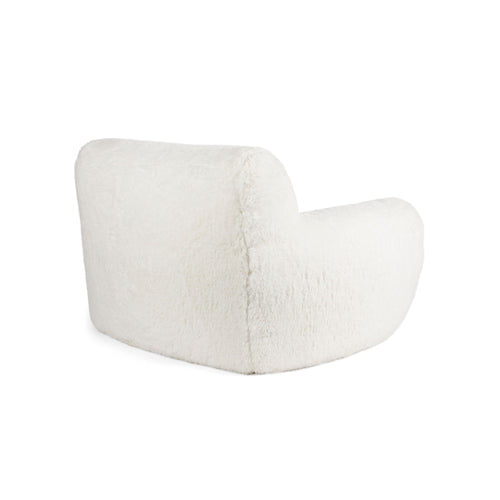 Bold Monkey Cuddle the Yeti Fauteuil/ Loungestoel Pluche Wit - vtwonen shop
