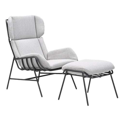 Garden Impressions Loungestoelen Fresno donker grijs