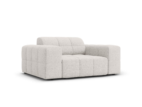 Cosmopolitan Design Fauteuil Chicago chenille lichtgrijs - 102x132x78cm