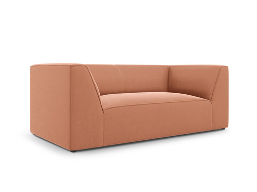 Micadoni Bank Ruby 2-zits, flueel, roze - 93x174x69cm