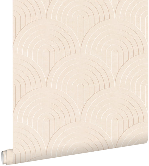 ESTAhome behang 3D-motief lichtbeige - 50 x 900 cm - 131106