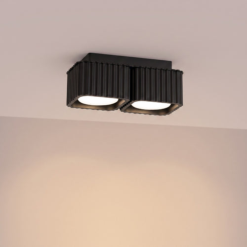 Sollux Lighting Plafondlamp RIFF 2 zwart Gx53 - 20,5x10x8cm