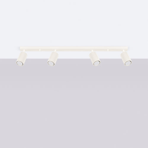 Sollux Lighting Plafondlamp KARBON 4L beige - 81x6,5x16,5cm