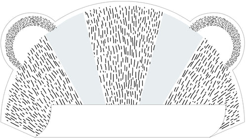 ESTAhome muursticker dierenkoppen grijs en blauw - 70 x 51 cm - 158967 - vtwonen shop