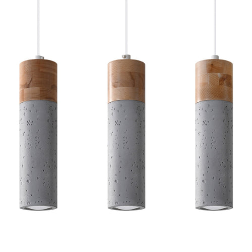 Sollux Lighting Hanglamp ZANE 3 grijs - 45x6x120cm