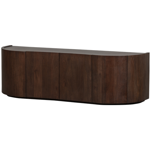 WOOOD dressoir 4-deurs Sense - Mango - Walnoot - 50x160x46 - vtwonen shop