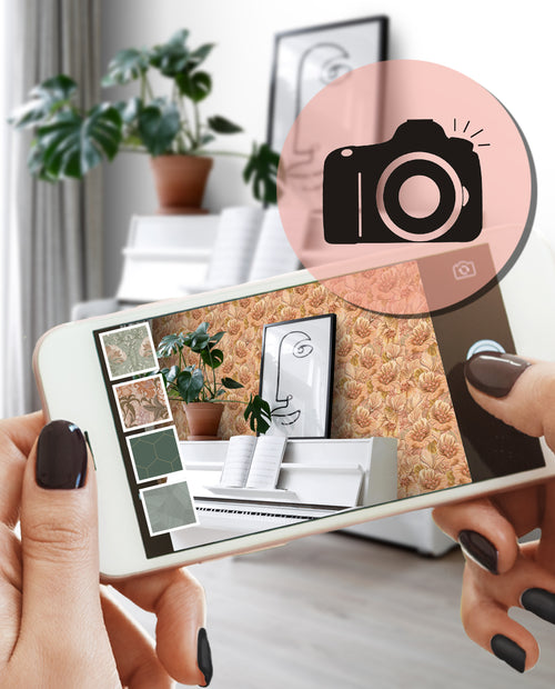 ESTAhome behang bloemmotief lichtbruin, beige en geel - 50 x 900 cm - 131292 - vtwonen shop