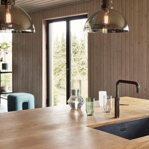 Hübsch kan Aster - glas - ø16xh25cm