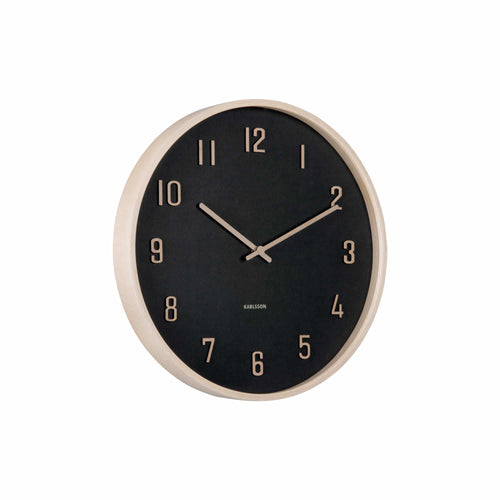 Karlsson wandklok Nervadura - zwart - Ø40.8cm