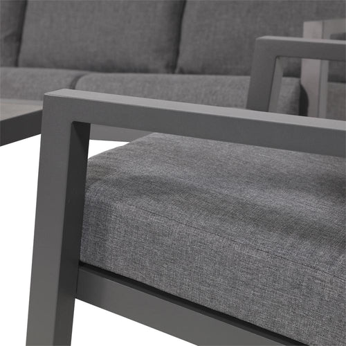 Lesli Living bistrostoel Down - grijs - 75x97x79cm - set van 2