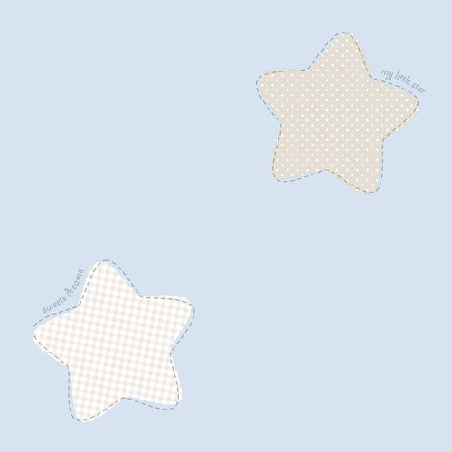 Sanders & Sanders behang sterren blauw en beige - 53 cm x 10 m - 640566 - vtwonen shop