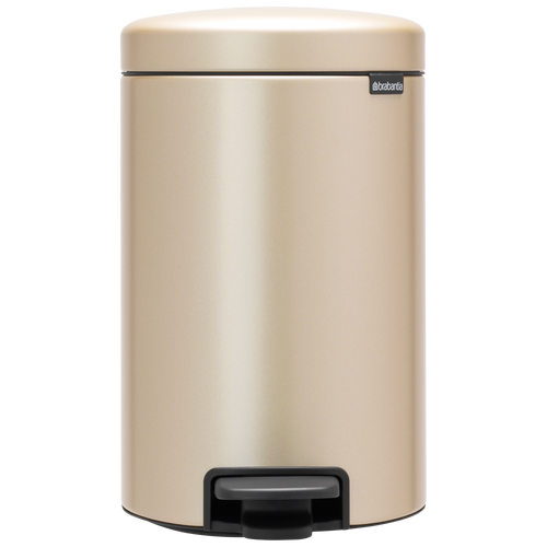 Brabantia NewIcon Pedaalemmer, 12 liter, kunststof binnenemmer - Metallic Gold