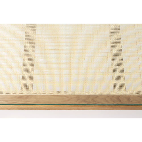 Housecraft Living Haru Salontafel Rond Glas/ Hout 120x60 cm Naturel - vtwonen shop