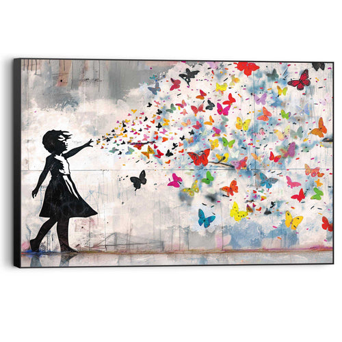Reinders schilderij Vlindermeisje - 60x90cm