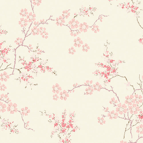 Laura Ashley Vliesbehang - Oriental Blossom Blush