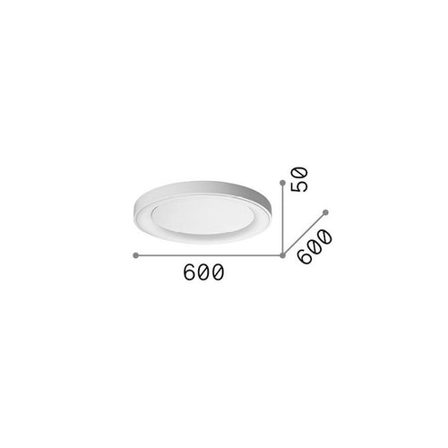 Ideal Lux PLANET 60 cm geïntegreerde LED-plafondlamp, messing, 2650lm, 3000K