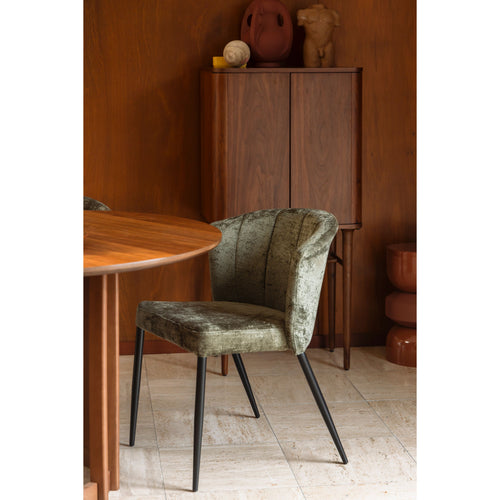 Dutchbone Georgia Eetkamerstoelen  Groen - Set van 2 - vtwonen shop